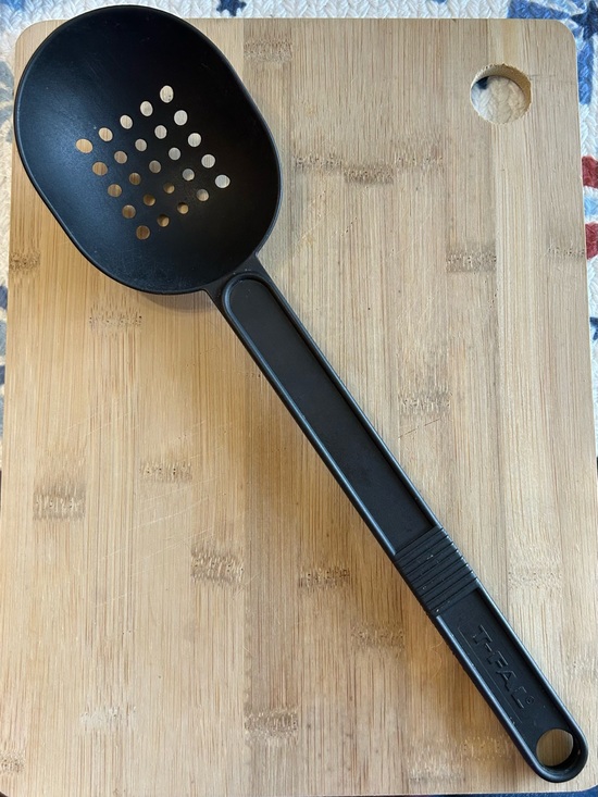 T-Fal Other - T-FAL Black Nylon Slotted Straining Spoon 12.5" Long Canada Made Great Condition